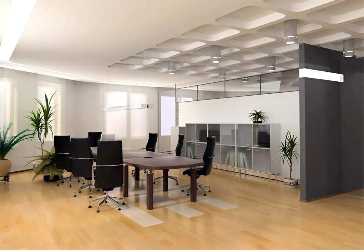 Construction neuve et aménagement de bureaux professionnels.